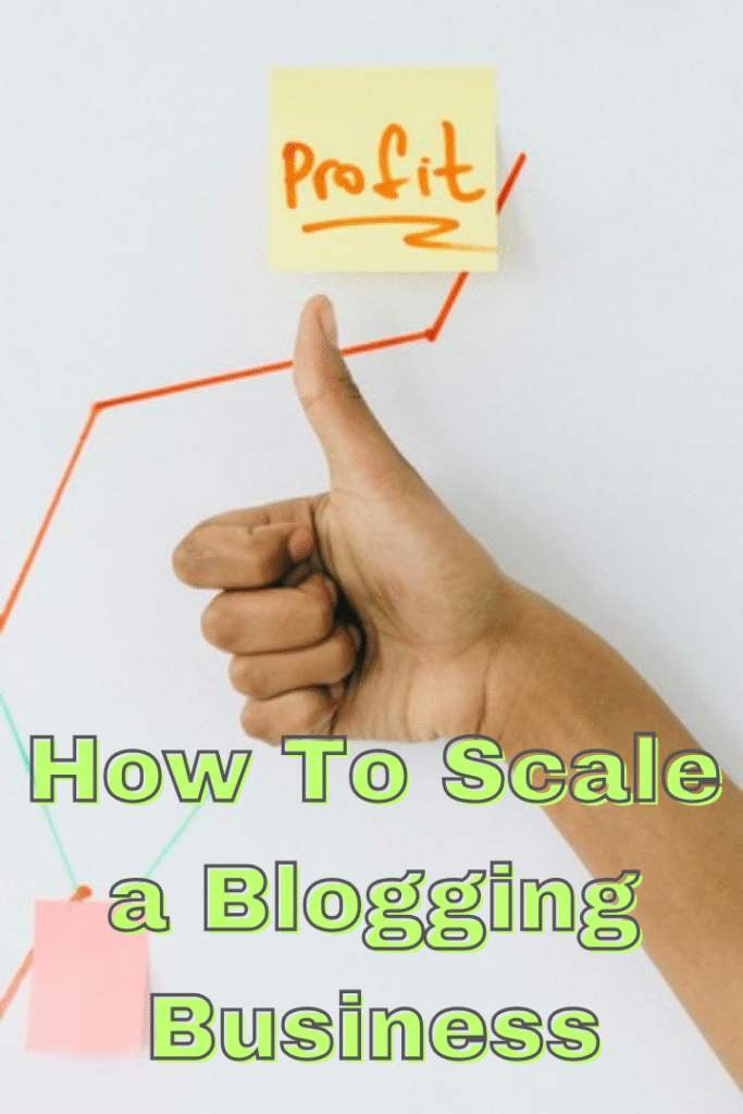 Scale a blogging business image